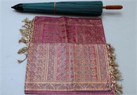 Two Indian silk runners with Japanese
