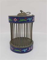 Chinese cloisonne metal cricket cage 10.6cm