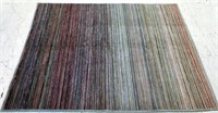 Afghan Chobi stripe wool floor rug