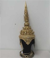 Thai ornate head dress 58.5cm H