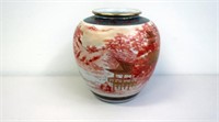 Japanese large ovoid Satsuma vase