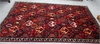 Persian Hamadan red ground floor rug