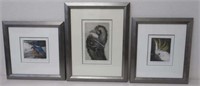 Three Jane Stapleford ltd edition etchings