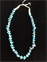 Native American Turquoise/Shell Nugget Necklace, 2