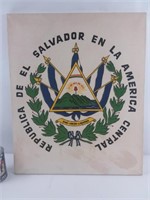 Toile imprimée Republica de el Salvador en la