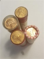 4PC LINCOLN PENNY ROLLS