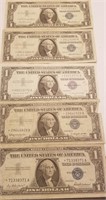 5PC SILVER CERTIFICATE STAR NOTES