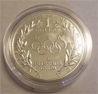 1988 -S OLYMPICS SILVER DOLLAR COIN
