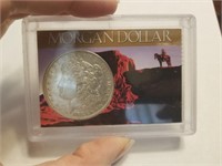 1883-O MORGAN SILVER DOLLAR COIN SLABBED