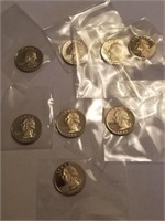 8PC QUARTER PROOF LOT 1992-AND UP