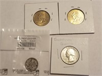 3PC QUARTER LOT SILVER 1976 AND MEERCURY DIME