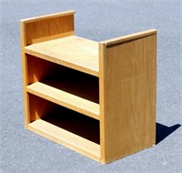 Oak Bench Shelf TV Stand