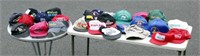 30 Assorted Baseball Caps w Advertising Sports