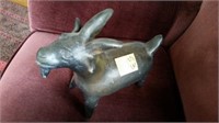 Clay Fired or Raku Goat Figurine
