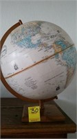 World Globe on Wooden Stand