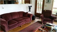 Antique Couch and Side Chair