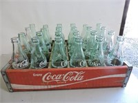 Wood Coca-Cola Case & Bottles