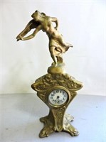 Art NeveauStyle Mantel Clock, Dated 1894, 12" T