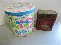 Ceylon Tea Tin & Hostess Potatoe Chip Box