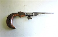 Antique Saw with Removable Blade, Overall 12" L