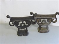 Pair of Antique Cast Boot Scrappers, 6.5" W
