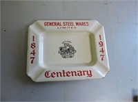1847-1947 General Steelware Enamel Ash Tray