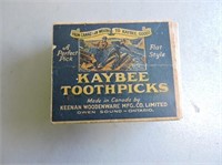 Very Old Kaybee Toothpicks Box