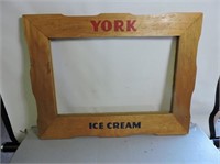 York Ice Cream Advertising Frame, 24" x 18"