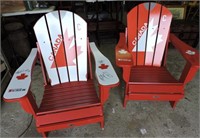 Pair of Wayne Gretzky Signed Folding Deck Chairs