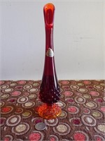 Fenton Ruby Glass Vase