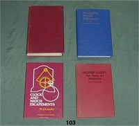 Four watch and clock books