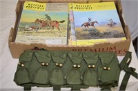 VINTAGE MILITRAY AMMO BAG & WESTERN MAGS ! D-2