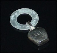 Teething Ring W/Sterling Bell Rattle