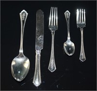 "Putnam"Wallace Sterling Silver 5 Pc.Place Setting