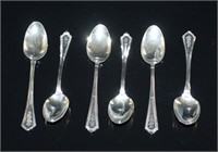 "Putnam"Wallace Sterling Silver 6 Coffee Spoons
