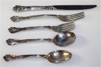 "Chantilly" Sterling Silver By Gorham 5 Piece Set