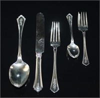 "Putnam"Wallace Sterling Silver 5 Pc.Place Setting