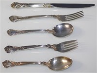 "Chantilly" Sterling Silver By Gorham 5 Piece Set