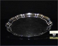 Sterling Chippendale Tray By Poole Silver Co