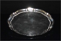 Sterling Chippendale Tray By Poole Silver Co