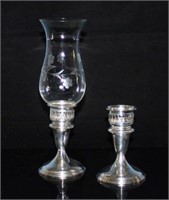 Pair Of Reed And Barton One Light Candleholders