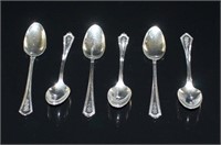 "Putnam"Wallace Sterling Silver 6 Coffee Spoons
