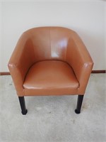 Nice Leather Looking Parlor Chair