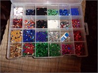 Misc Beads lot and container