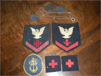 WWII Patches and Dog Tags