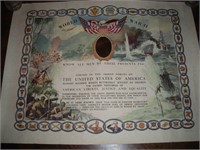 WWII 1945 Certificate
