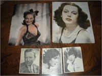 5 Actor/Actress Pictures 1 Lot