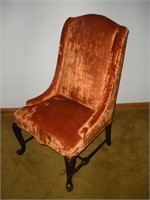 Vintage Claw Foot Chair 23 x 26 x 42