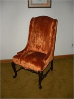 Vintage Claw Foot Chair 23 x 26 x 42