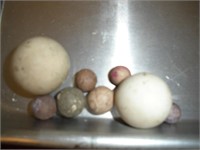 Clay Marbles 1 Lot